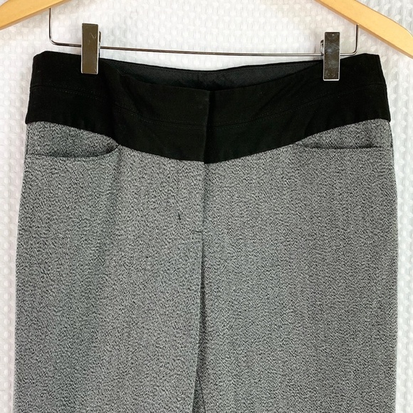 Express Editor Gray and Black Slacks Pants Size 2R - Picture 3 of 8